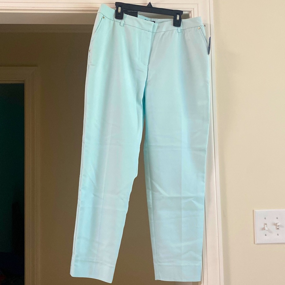 Jones New York NWT Grace Ankle Length Mid-Rise Spring Dew Light Blue - Sz 6